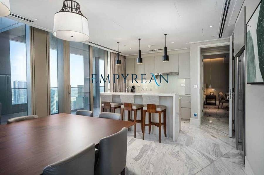 10 Elegant Luxurios 5BR Penthouse / Burj Khalifa View / Fully Furnished