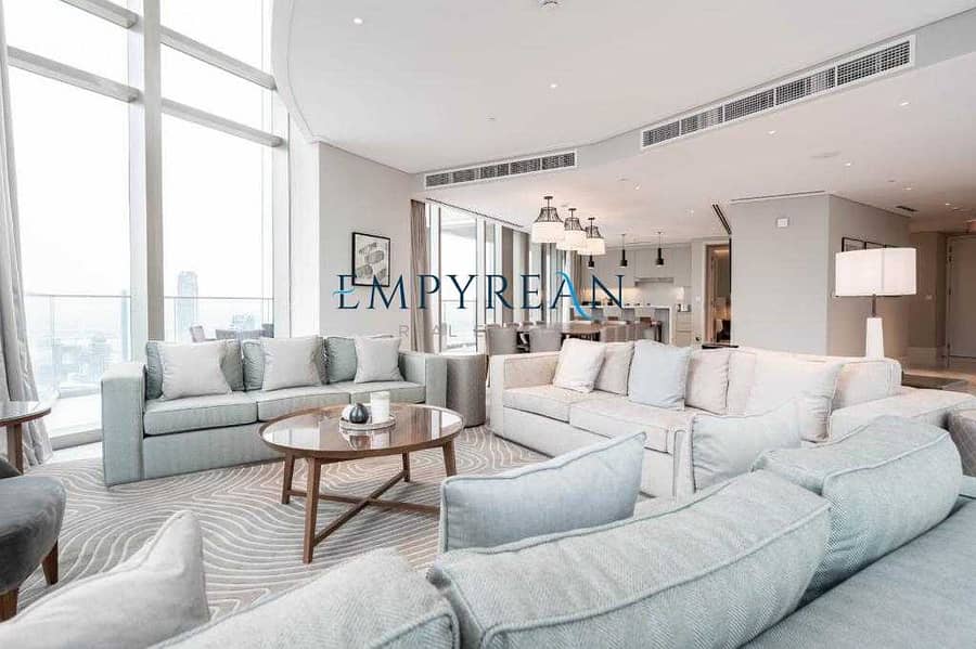 15 Elegant Luxurios 5BR Penthouse / Burj Khalifa View / Fully Furnished