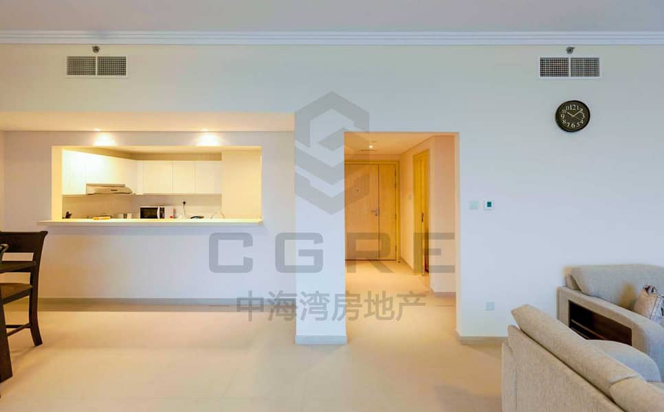 5 Beautiful 2BR+maid | Sea View | JBR for Rent