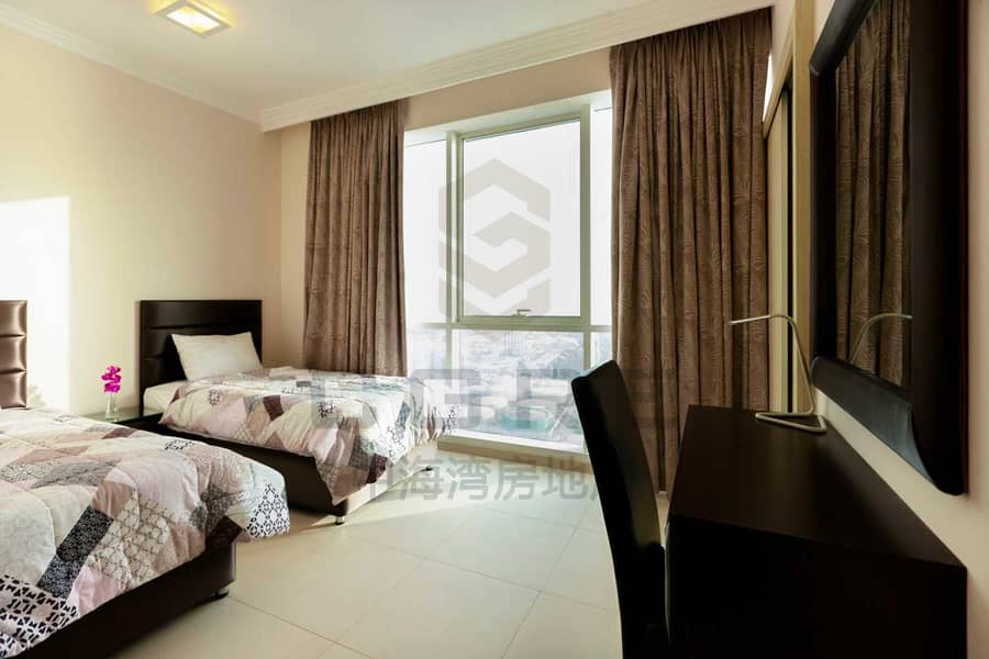 6 Beautiful 2BR+maid | Sea View | JBR for Rent