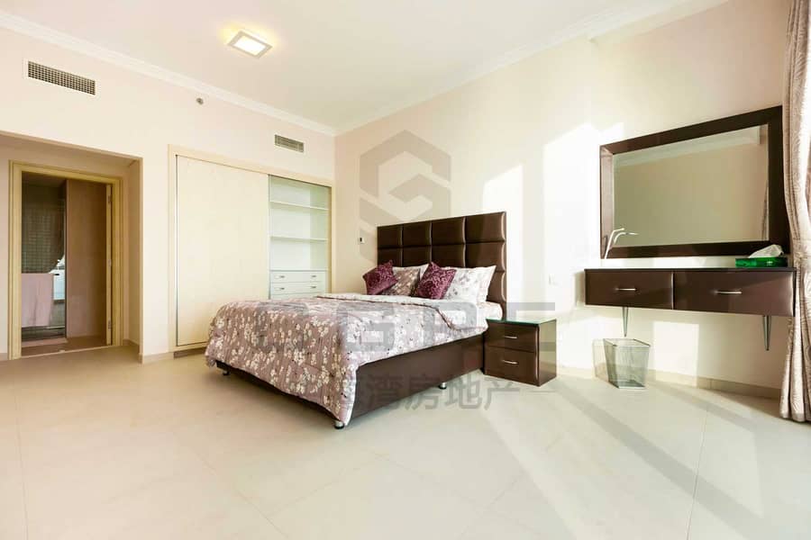 7 Beautiful 2BR+maid | Sea View | JBR for Rent