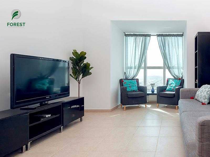 3 Newly Upgraded | 1BR with Sea View | Furnished