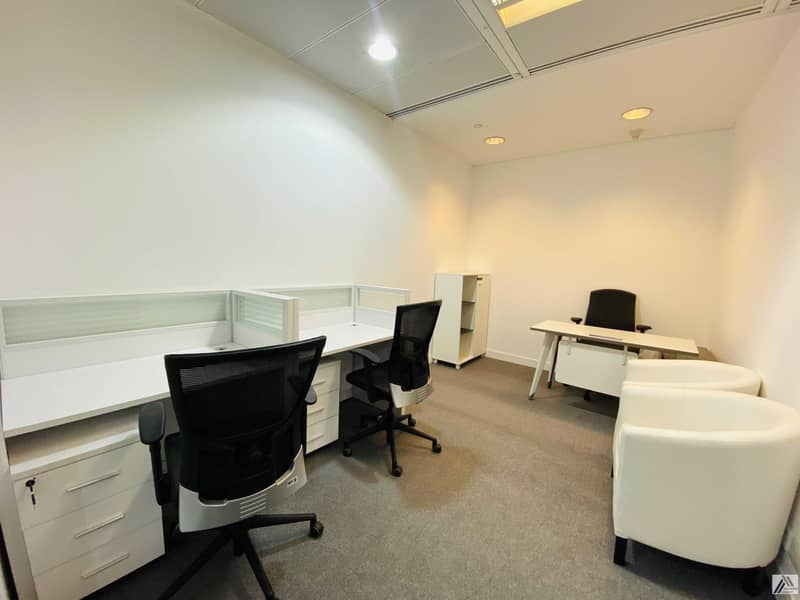 3 Furnished -Serviced -office -Suitable for 4 staff -Conference room facility -Linked with Metro