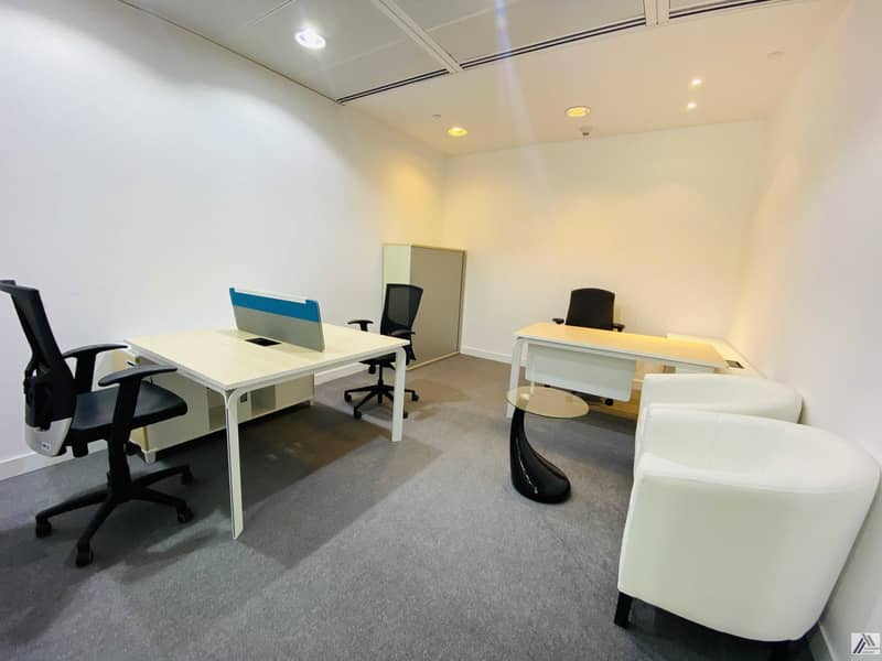 5 Furnished -Serviced -office -Suitable for 4 staff -Conference room facility -Linked with Metro