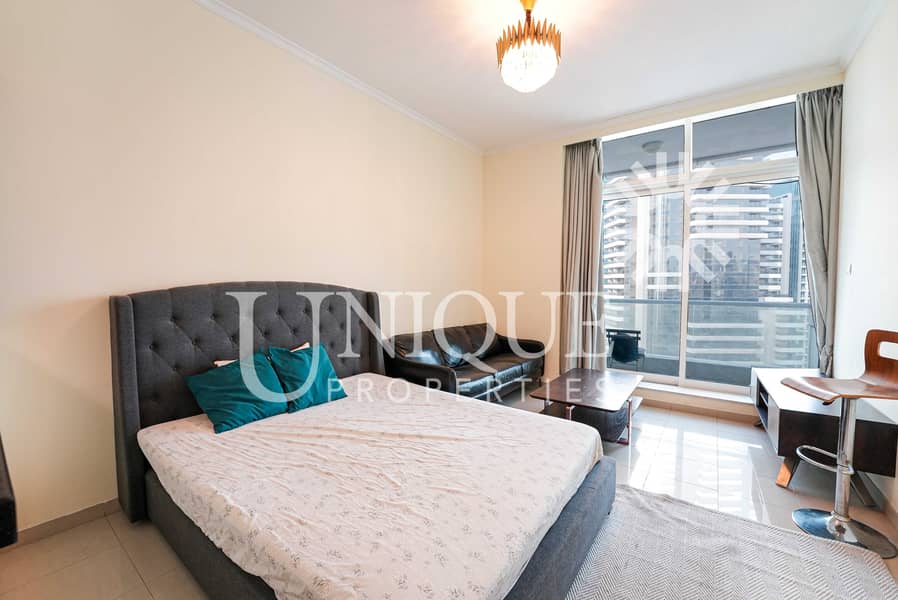 10 Furnished Studio | High Floor with Sea View