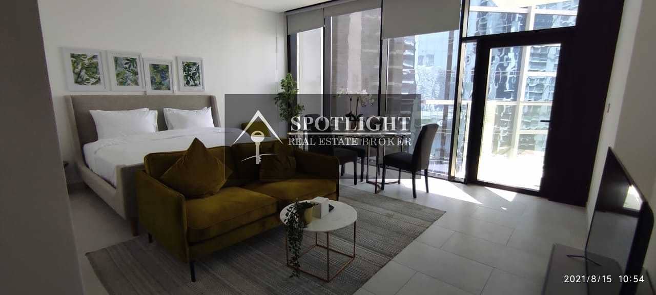 18 Gas free | Brand new building | Fully Furnished | Studio | Canal view | for rent | Marquis Tower | multiple Cheques