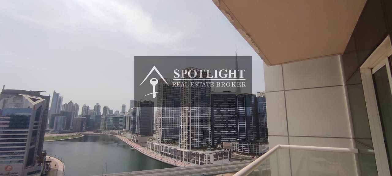 Fully Furnished 1 bedroom | Lake  plus Burj khalifa view | Business Bay