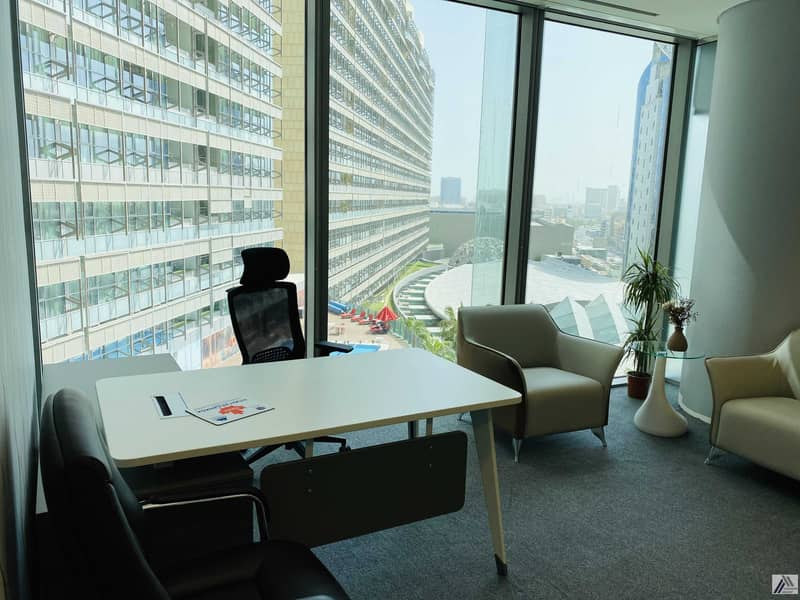 5 Serviced Furnish Office Suitable for 5 Staff / Meeting room facility / Linked with Burjuman Mall