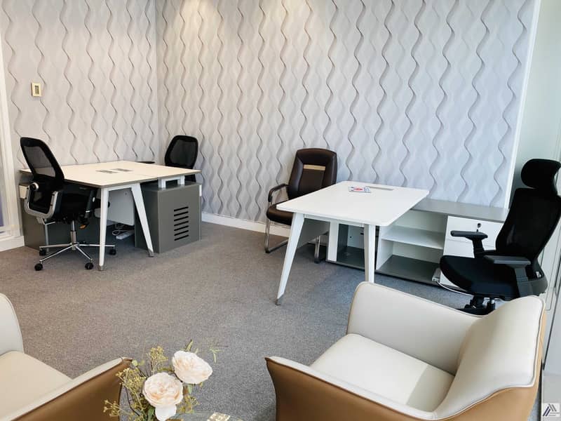 6 Serviced Furnish Office Suitable for 5 Staff / Meeting room facility / Linked with Burjuman Mall