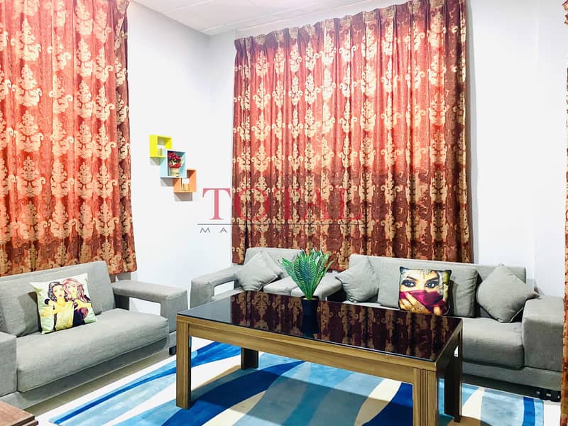 7 1 BR Fully Furnished | Monthly Basis | including FEWA