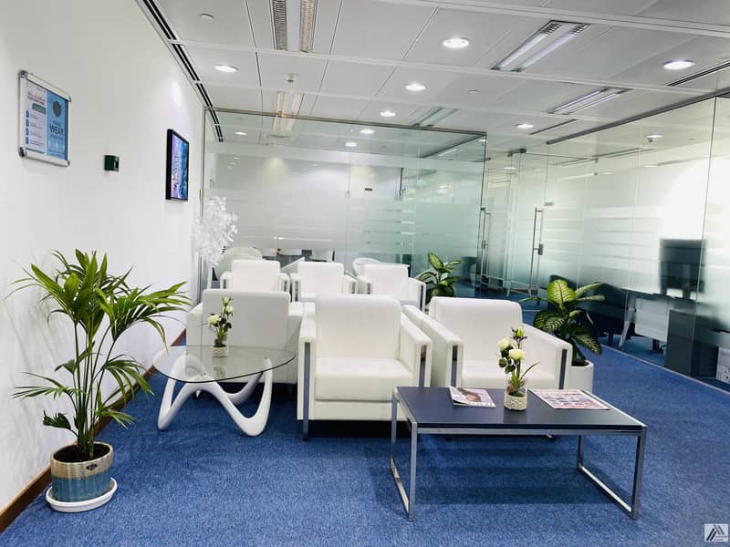6 Amazing offer Fully Furnished Serviced office with 6 Smart Cabins and  separate  reception