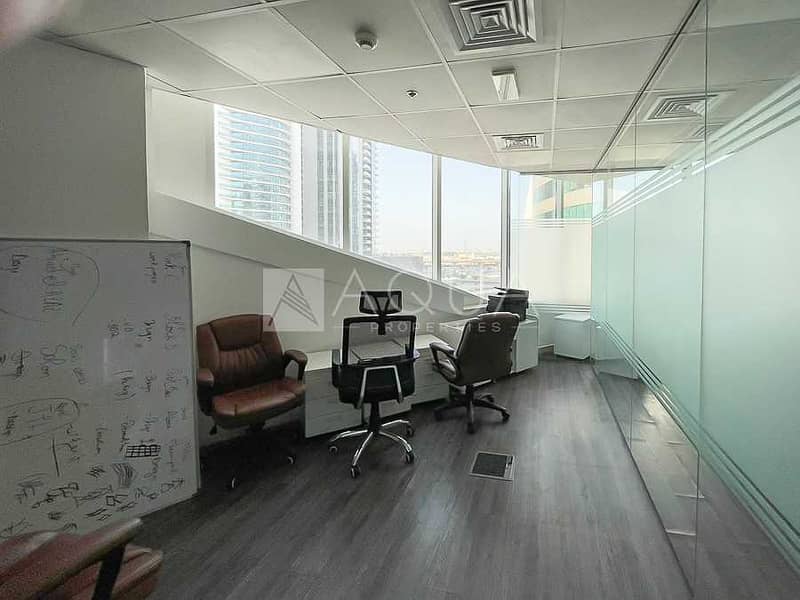 5 Fitted Office w/ Furniture and Partition