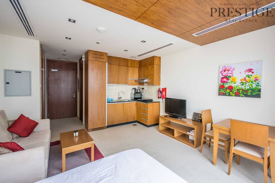 5 Furnished  Studio | 17th Floor With Balcony | Vacant