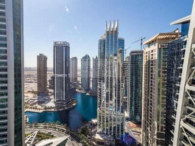 1 Bedroom Flat for Rent in Jumeirah Lake Towers (JLT), Dubai - Fully-Furnished 1BR w/ Large Balcony | Full Lake View | Exclusive 1 Bedroom Flat for Rent in Jumeirah Lake Towers (JLT), Dubai - Fully-Furnished 1BR w/ Large Balcony | Full Lake View | Exclusive