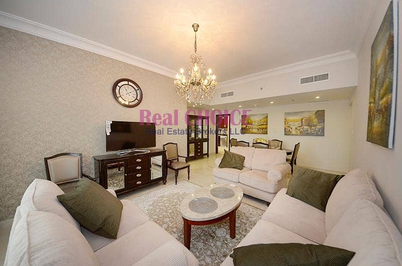 Beautifully Furnished 2BR|Balcony with Lake View