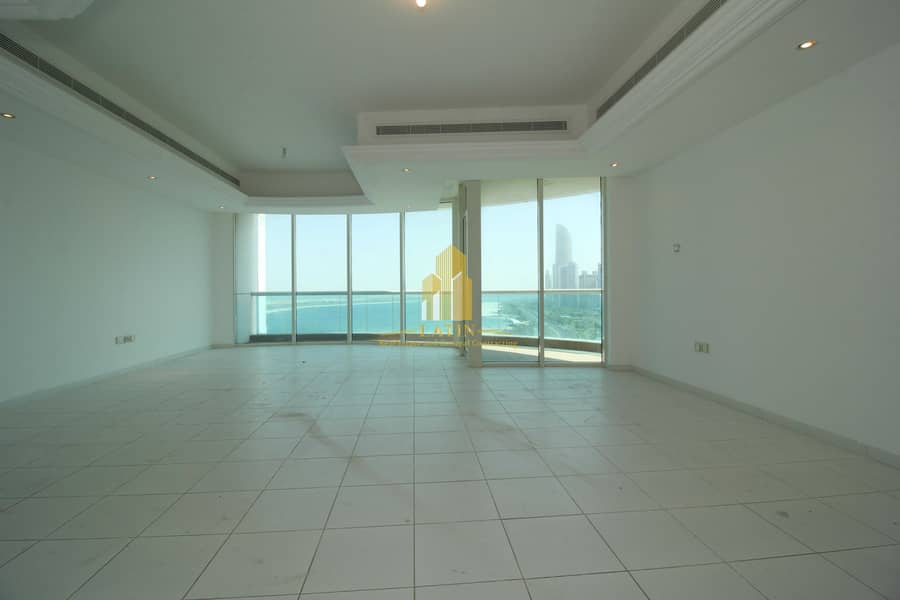 2 Full Sea View! | 3 BR + Maid's room | Balconies & Prime location !