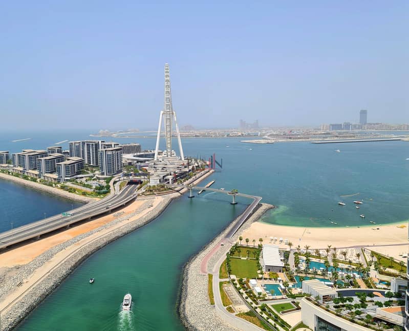 Exquisite 3BK + Maids| Amazing Sea & Dubai Eye views