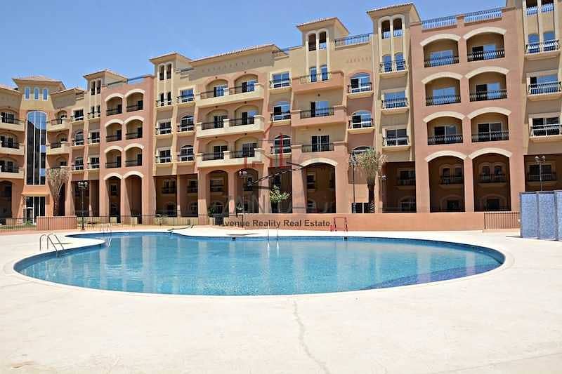 Fully Bright 1BR Apt | Big Balcony | Pool View I No Extra Chiller I DV3