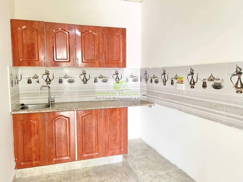 9 HA: first tenant big studio flat for rent in al nahyan area