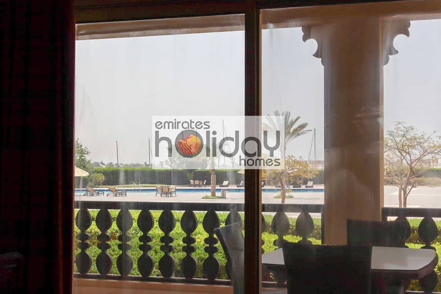6 Fully Furnished with Pool Views and Large Balcony