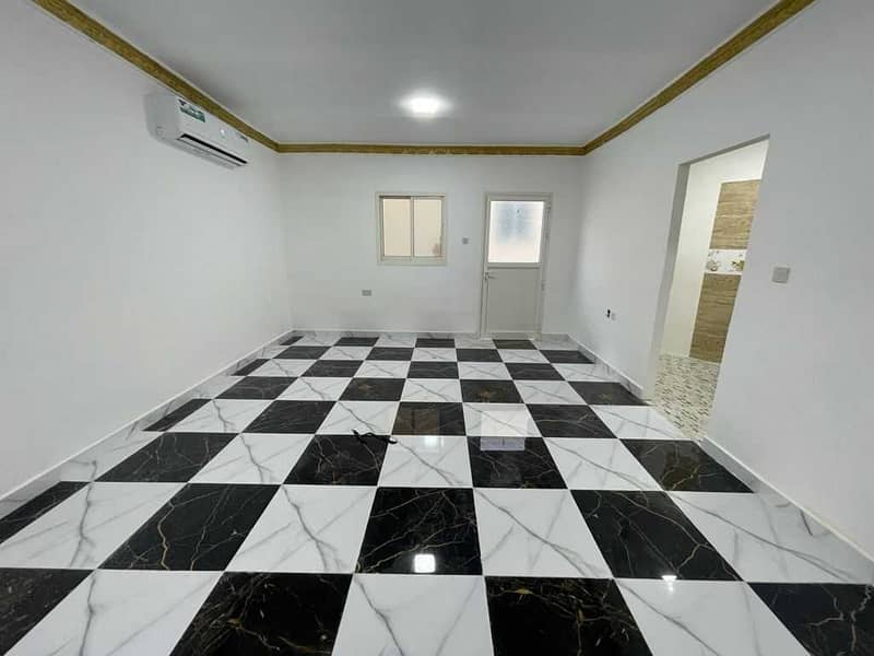 6 A wonderful studio attached to a private entrance for rent in Shakhbout City monthly 2200
