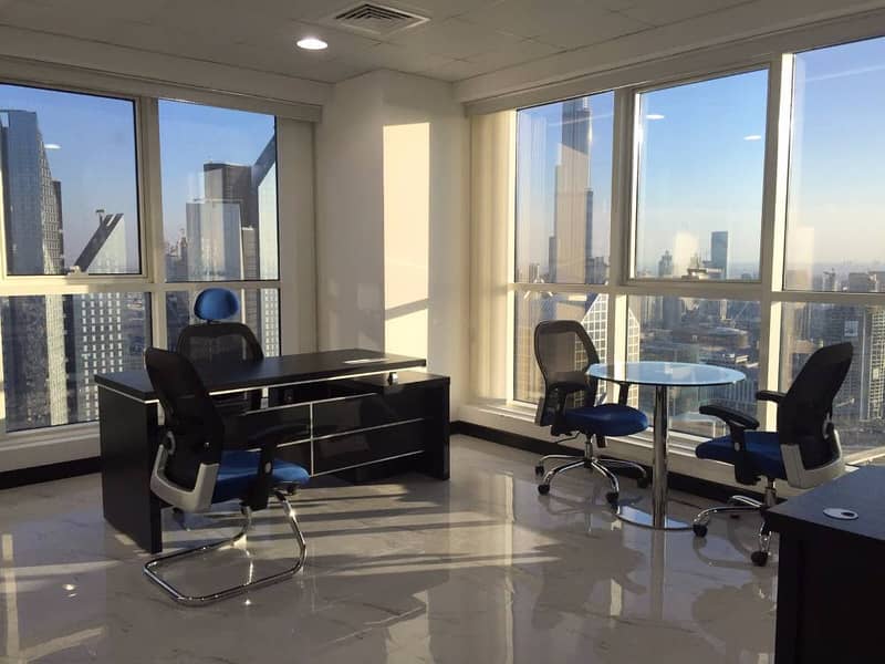 Furnished Office for Rent On Sheikh Zayed Road