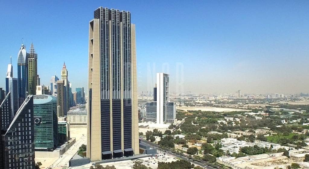 Burj Khalifa/Canal view luxury 2 BR with balcony in Index Tower