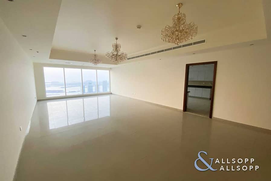 6 Full Sea & Palm Views | 3 Bedrooms + Maids