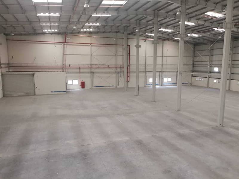 Multiple sizes of 10,000 up to 300,000 sq feet logistics, commercial & industrial warehouses available for rent
