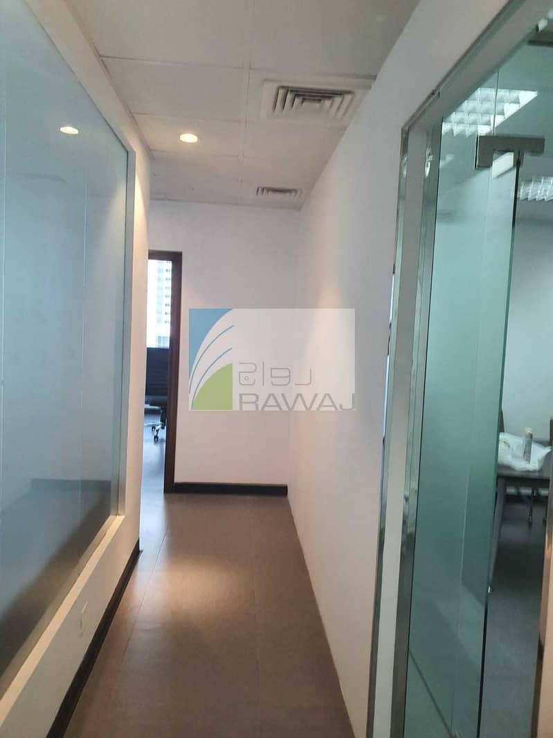 3 Semi-Furnished Office with Partition up to Ceiling for rent