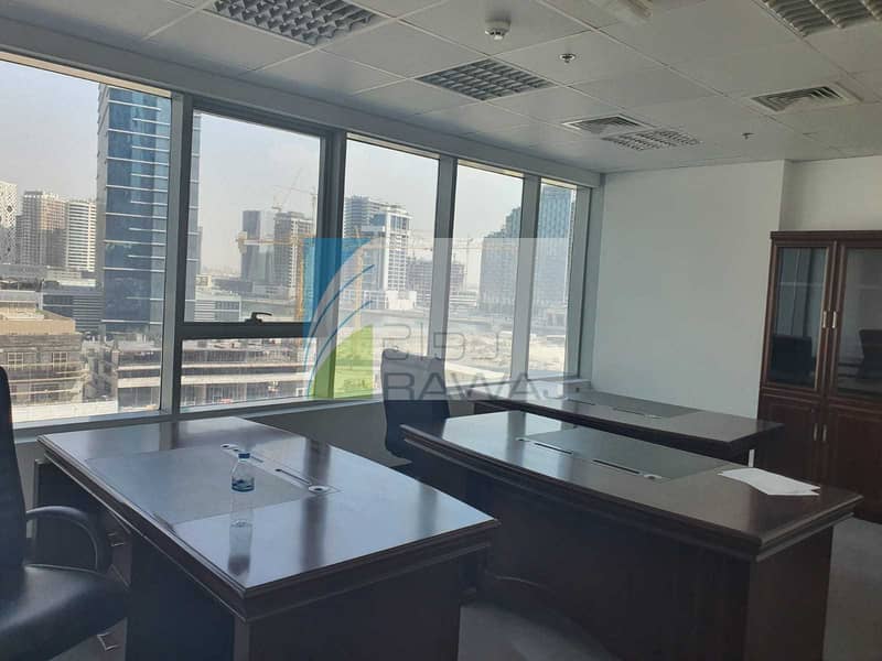 4 Semi-Furnished Office with Partition up to Ceiling for rent
