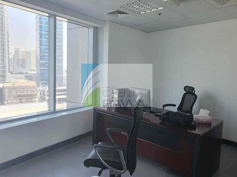 6 Semi-Furnished Office with Partition up to Ceiling for rent