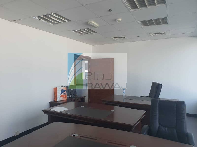 7 Semi-Furnished Office with Partition up to Ceiling for rent