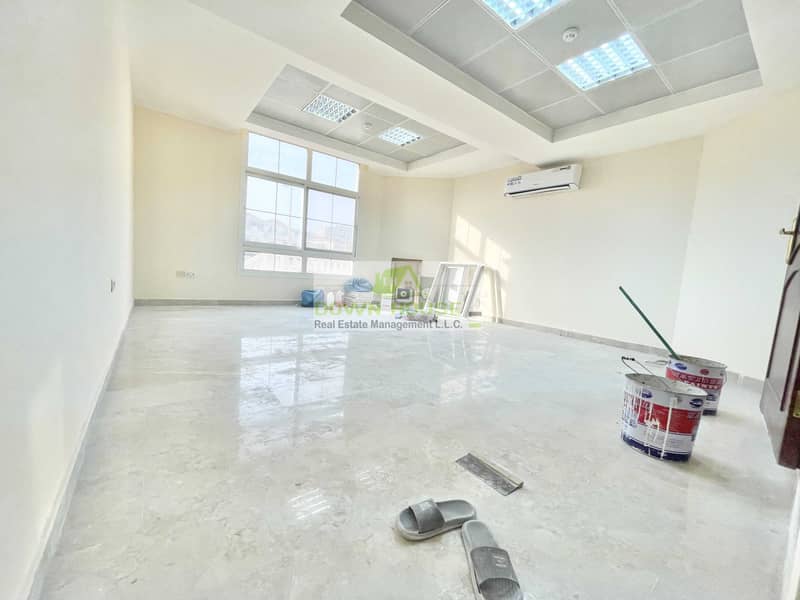 2 HD/ first tenant studio flat for rent in al nahyan area