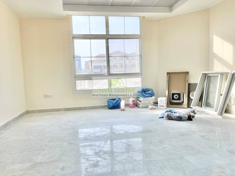 3 HD/ first tenant studio flat for rent in al nahyan area