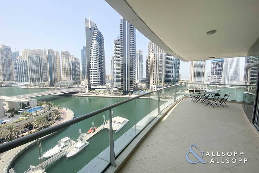 Full Marina View | 3 BR + Maid | Exclusive