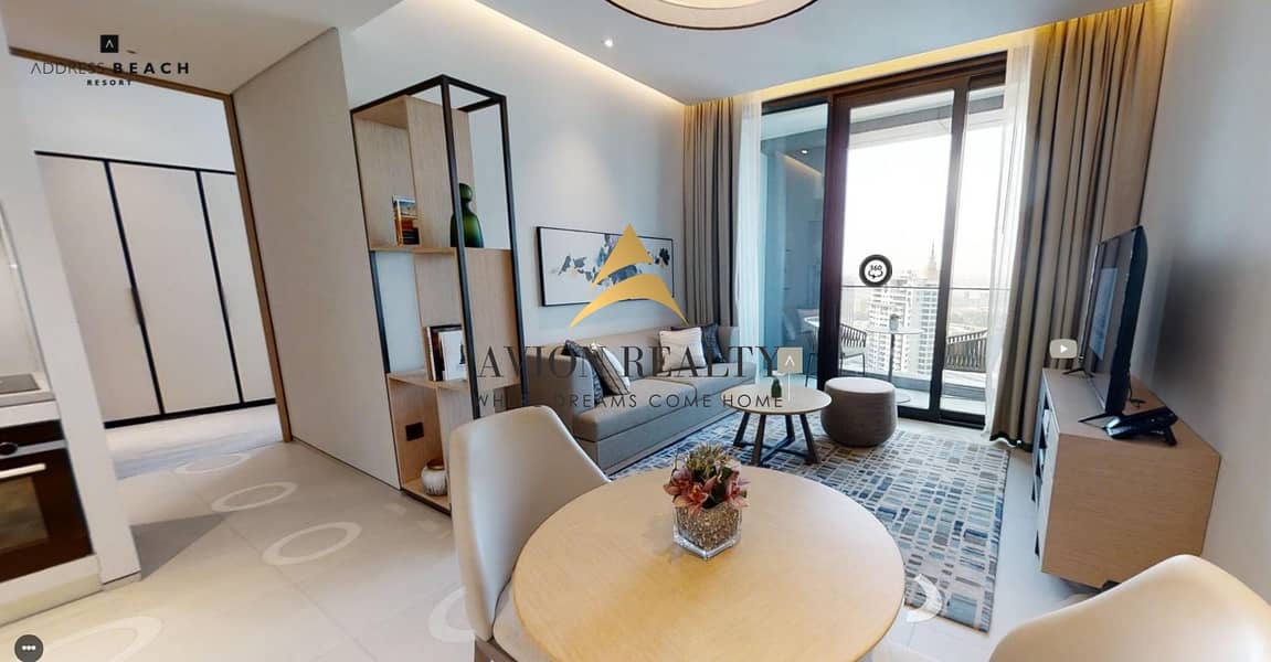 Partial Sea facing  luxurious 1Br | Fully  Managed & Fully Furnished - JBR