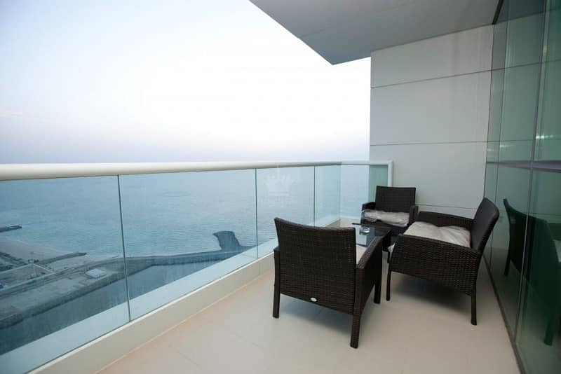 Fully Furnished 2BR+maid - Full Sea View