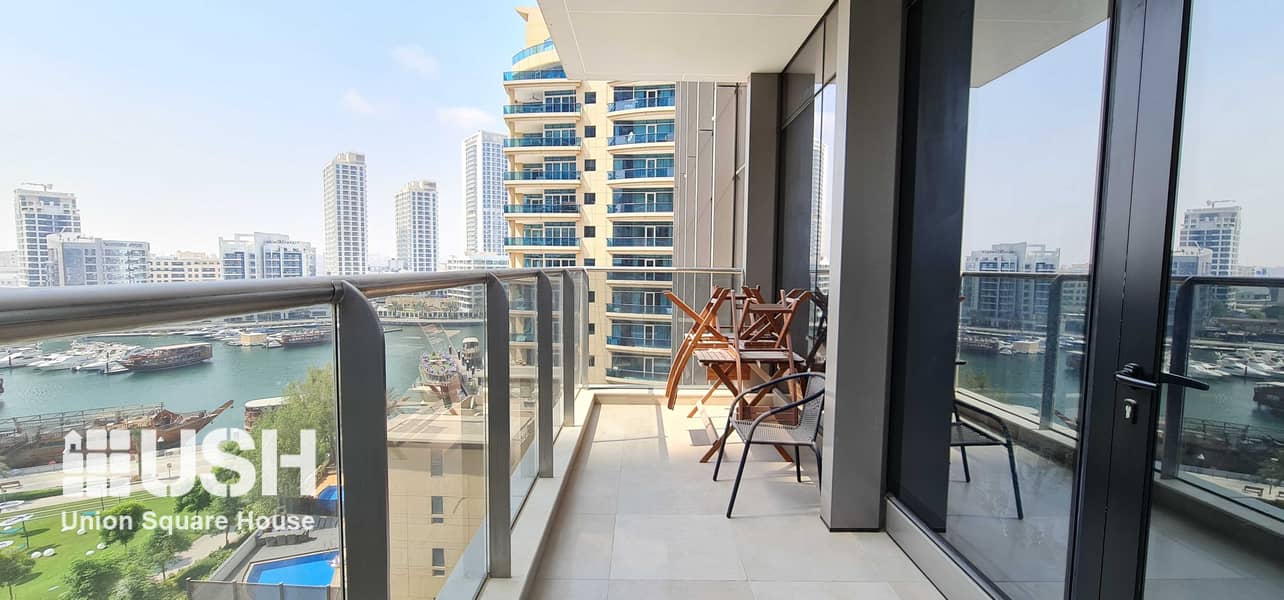 2 Furnished and Luxury 2BR with Maids Marina View