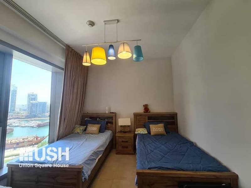 8 Furnished and Luxury 2BR with Maids Marina View