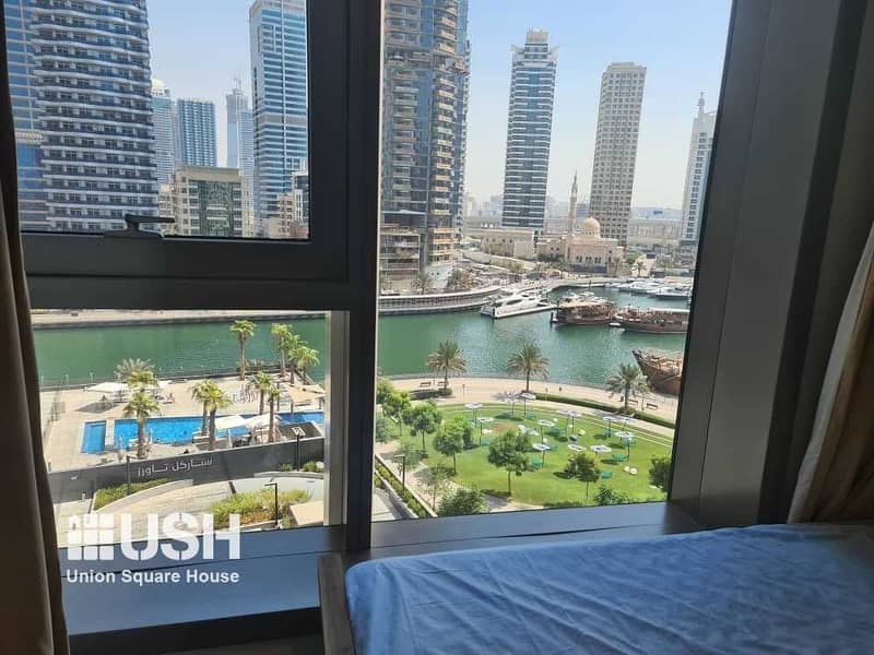 10 Furnished and Luxury 2BR with Maids Marina View
