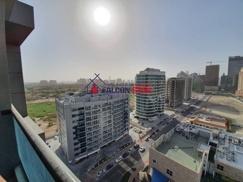 BIGGEST SIZE 527 sq ft | GOLF VIEW FURNISHED STUDIO WITH BALCONY