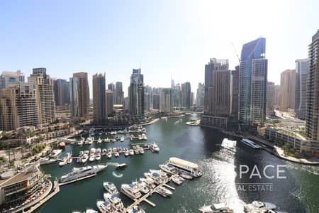 3 Bedroom Apartment for Rent in Dubai Marina, Dubai - Unfurnished | Full Marina View | Vacant