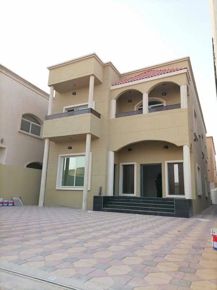 New villa in Ajman, Al Mowaihat area, a distinguished residential location, close to all services.