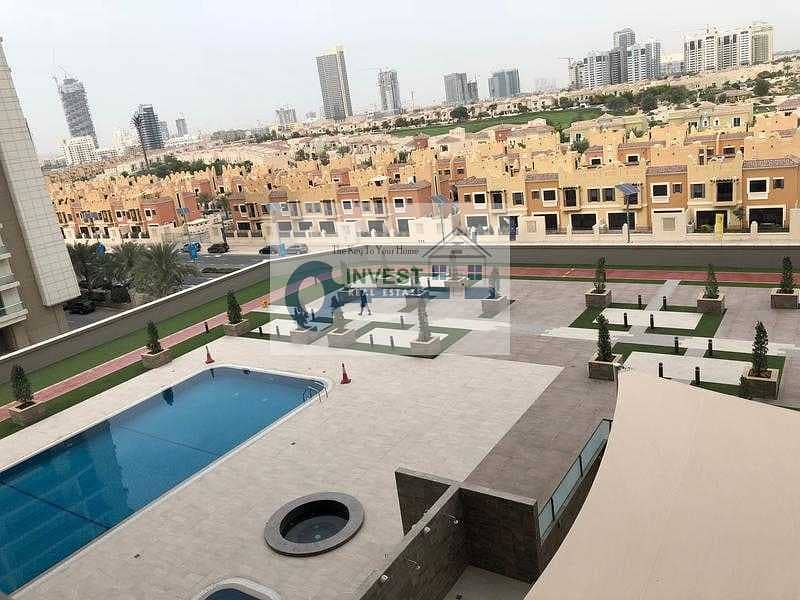 10 Fully Furnished Studio With Pool and Golf View Well Maintained