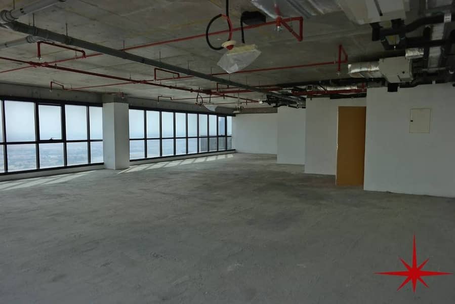 Shell and Core Office on Higher Floor with SZR View Shell and Core Office on Higher Floor with SZR View