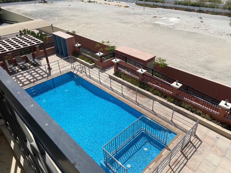 Full Pool View Studio for rent in Botanica, JVC, Dubai