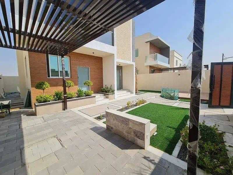 EUROPEAN STYLE LUXURY BRAND NEW VILLA 3 BADROOMS HALL AVAILBLE FOR RENT IN Al ZAHYA AJMAN YEARLY RENT 70,000/-