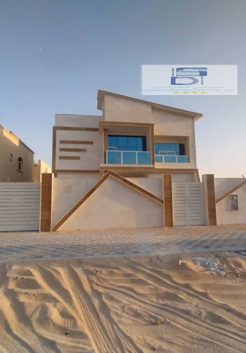 Villa for sale, a dozen European, personal finishing, buy a new villa in Ajman, freehold for all nationalities, a great location