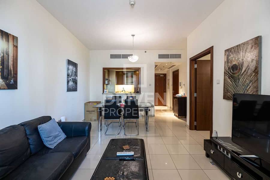 Furnished 1 Bed with Burj and Pool Views